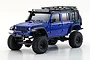 Kyosho Mini-Z Jeep Wrangler Unlimited Rubicon RC Rock Crawler 4WD RTR - Metallic Ocean Blue 32528MB