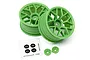 HPI 1.9" (6mm Off-Set) Mesh Green Rims 2Pcs 112811