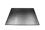A black Koswork assembly and cleaning tray with a large flat surface and multiple small compartments along the back edge, set against a white background.
