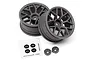 HPI 1.9" (6mm Off-Set) Mesh Black Rims 2Pcs 112812