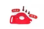 GPM Red Aluminium Fixed Gear Adapter/Motor Heatsink Mount SLA018ABLCG-R