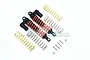 GPM Black Aluminium 102mm Rear Adjustable Piggyback Shocks 2Pcs RUS4102R/L-BK-OR