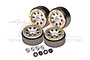 GPM 1.0" Silver Aluminium Beadlock Rims 4Pcs TRX4MZSP1216-S