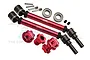 GPM Red Aluminium CVD Driveshafts 2Pcs w/ Wheel Hexes & Locks TXMS143F/RSN-R