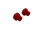ARRMA Red Aluminium 17mm Wheel Hexes 2Pcs ARA310988