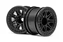 HPI 2.2" Split 8 Black Rims 2Pcs 113337