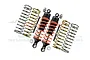 GPM Black Aluminium 87mm Front Adjustable Shocks 2Pcs RUS4087F-BK-OR