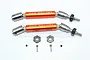 GPM Orange Aluminium Front CVD Driveshafts 2Pcs w/ Steel Hexes SSLA1280FHA-OR