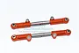 GPM Orange Aluminium Front Upper Adjustable Turnbuckles 2Pcs SLA054-OR