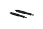 Two ARRMA centre slider driveshafts with black plastic sleeves and metal ball joints at each end, shown against a white background.