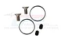 GPM Racing steel CVD driveshaft ring and screw parts set including two metal rings, two flat-head screws, and two grub screws.