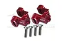 GPM Red Aluminium Rear Axle Linkage Mount Set TRX4009-R
