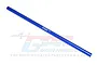 A blue anodized aluminium centre driveshaft by GPM Racing, featuring the GPM logo and 7075 text printed on the side, isolated on a white background.