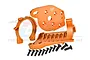 GPM Orange Aluminium Motor Mount Set TXMS018N-OR