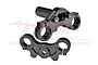 GPM Black Aluminium Triple Clamp Set MX028-BK