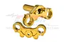 GPM Gold Aluminium Triple Clamp Set MX028-GD