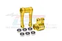 GPM Racing gold anodized aluminium C-hub and pull rod set with six included ball bearings on a white background.