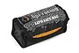 HPI Racing LiPo safe bag in black with grey branding and orange accents, shown from a high angle against a white background.