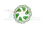 GPM Green Aluminium Rear Brake Disc MX010/DISK-G