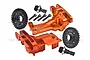 GPM Orange Aluminium Front & Rear Upper Bulkhead w/ 10T/32T Differential Gear Set XRT12131032-OR