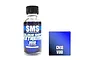 A 30ml bottle of SMS Colour Shift Extreme Void acrylic lacquer paint next to a blue-to-black gradient color swatch.