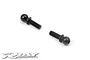Two black metal ball studs for RC car suspension, shown against a plain white background with the XRAY logo in the corner.