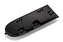 A black plastic inner cabin cover for a UDI RC boat, featuring four twist-lock fasteners.