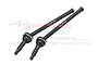 Two black GPM Racing carbon steel centre CVD driveshafts for RC cars, shown against a white background with a faint watermark.