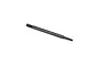 A single black metal RC shock shaft with threaded ends, isolated on a white background.