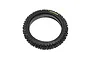 A black Losi 1/4 scale Dunlop MX53 front RC motorcycle tyre with an internal foam insert, shown against a plain white background.