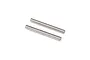 Two identical silver-coloured metal hinge pins shown against a plain white background.