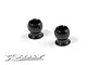 Two black XRAY Hudy spring steel universal pivot balls for RC cars, shown against a white background with the XRAY logo in the corner.