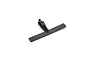 A black composite front bumper for an XRAY RC car, shown from a top-down angled perspective on a white background.