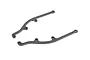 Two XRAY 2.5mm carbon fibre side braces for RC cars, shown against a plain white background.