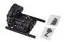 Element RC Enduro SE XF transmission gearbox assembly in black plastic with two small bags of included mounting screws on a white background.
