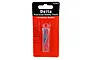 A pack of five Delta #11 fine point hobby blades in a clear plastic case on a red and black cardboard backing card.