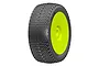 GRP 1/8 Plus Soft Tyres Mounted On Yellow Dish Rims - Glued Wheels 2Pcs GBY11A