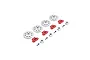 Losi Disc Brakes & Red Calliper Set LOS232006
