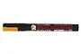 A Mr. Hobby Gundam Marker in yellow, model GM08, featuring a black barrel with red and white text and a yellow cap clip.