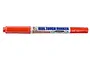 Mr Hobby Real Touch Gundam Marker in Orange 1, featuring a bright orange plastic body with Japanese branding and a dual-tip design.