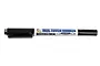 A Mr. Hobby Real Touch Gundam Marker in Grey 3, featuring a black body and cap with white labeling.