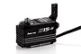 Power HD S15-M low profile brushless servo with a black metal case, silver heat sink fins, and a servo horn attached, set against a white background.