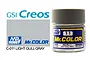 A bottle of Mr. Color Light Gull Gray semi-gloss acrylic paint, showing the brand logo, color name, and product number 11 on a white background.
