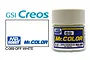 A 10ml jar of Mr. Color Off White Gloss paint by GSI Creos, showing the product label and branding.
