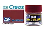 A 10ml jar of Mr. Color Russet gloss acrylic paint by GSI Creos, showing the red cap and label with the number 81.
