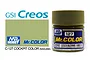 A 10ml jar of Mr. Color Cockpit (Nakajima) semi-gloss paint, showing the olive green color swatch and product branding.