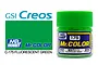 Mr Color Fluorescent Green Gloss Acrylic Paint 10ml C175