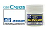 A 10ml jar of Mr. Hobby Mr. Color C-189 Flat Base Smooth paint additive, shown next to the brand logo and product name text.