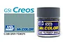 A 10ml jar of Mr. Hobby Mr. Color Grey FS36375 semi-gloss acrylic paint, showing the product label and a color swatch.