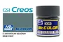 A 10ml jar of Mr. Color Medium Sea Grey (C-335) semi-gloss acrylic paint by Mr. Hobby, shown next to a color swatch and branding.
